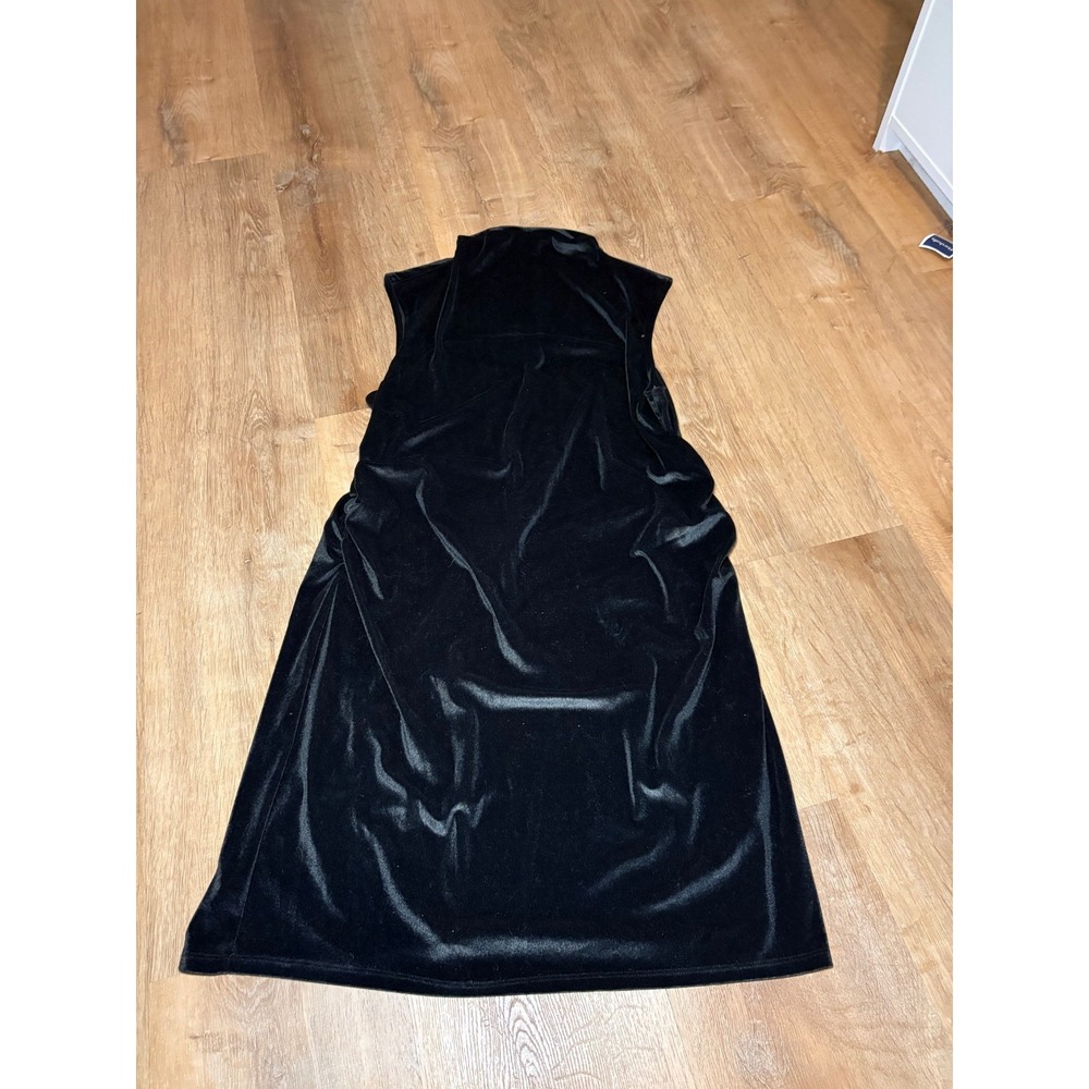 A New Day Black Velvet Mock Neck Dress XXL